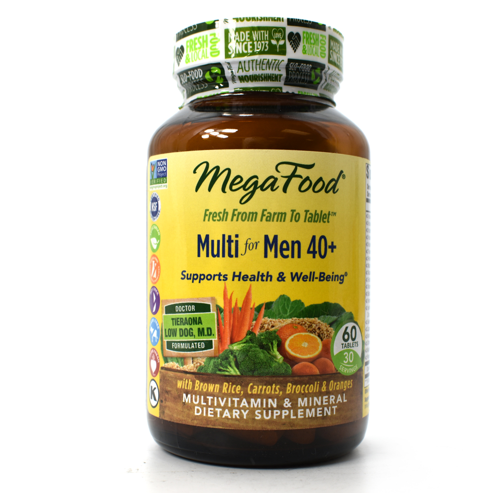 Mega Food Multi for Men 40+ Multivitamin & Mineral 60 Tablets eBay
