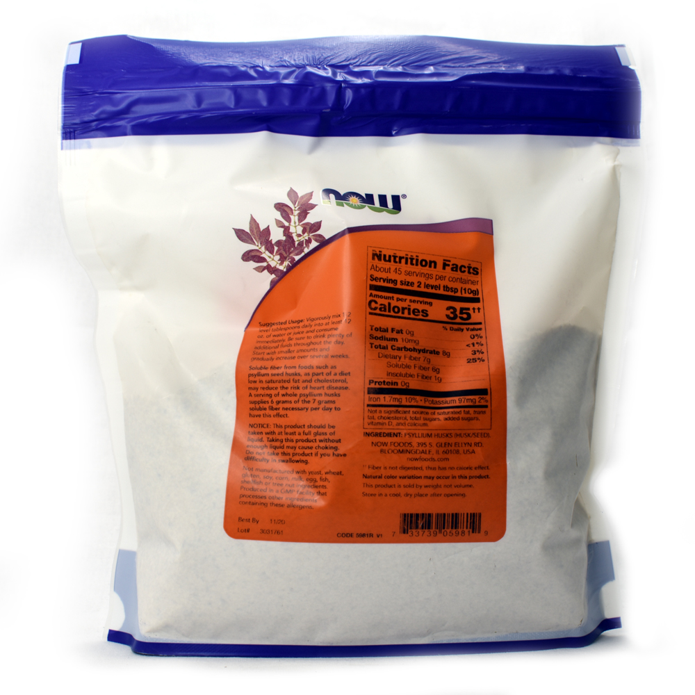 NOW Foods Psyllium Husks Whole 1 lb 733739059819 eBay