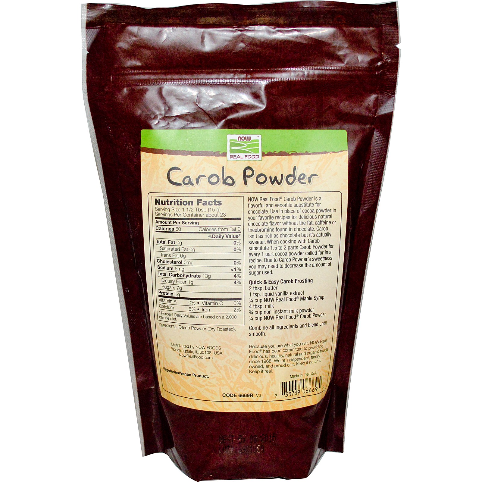 NOW Foods Carob Powder 12 OZ 733739066695 eBay