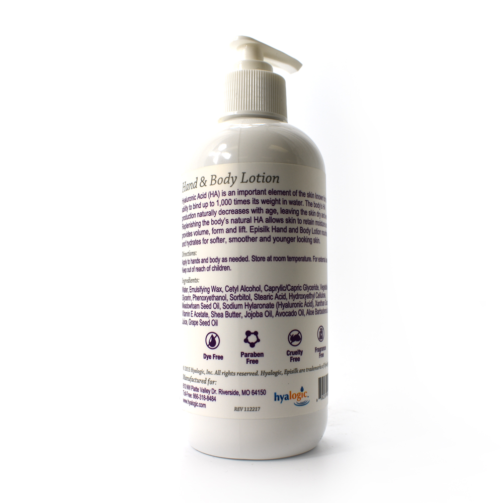 Hyalogic Hand & Body Lotion w/ Hyaluronic Acid, Shea Butter & Jojoba